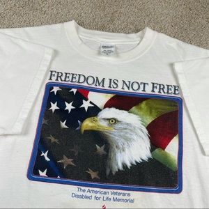 Vintage freedom is not free eagle thrashed t-shirt